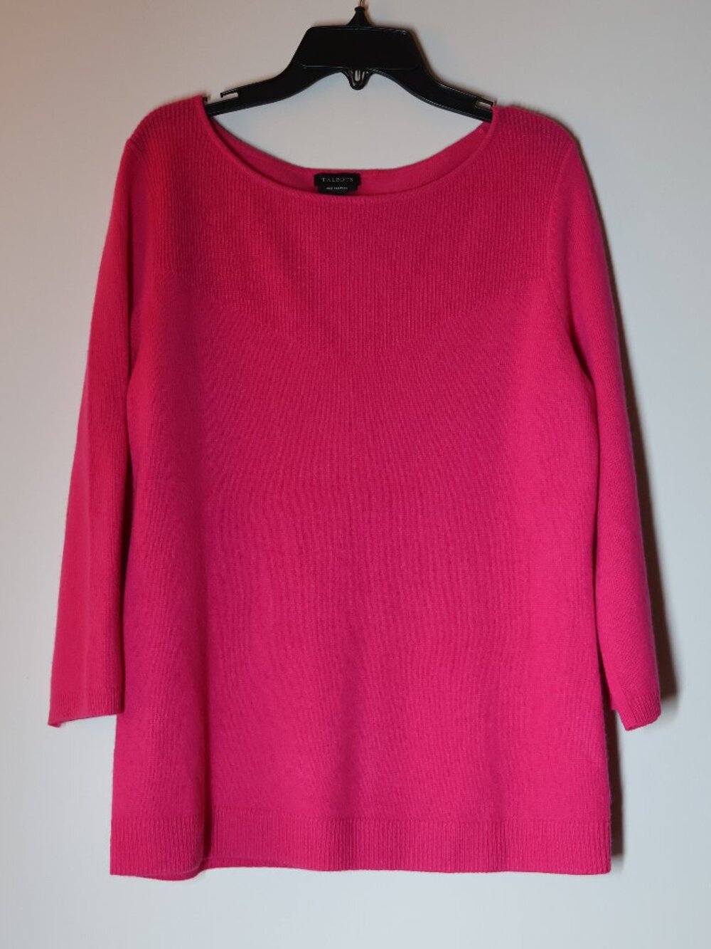 Talbots Pink Pure Cashmere Sweater Crewneck Size Small 100% Cashmere